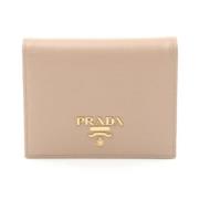 Prada Vintage Pre-owned Laeder plnbcker Beige, Dam