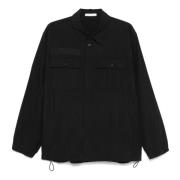 Helmut Lang Svart Uniform Skjorta Ljus Black, Herr