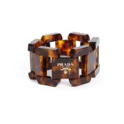 Prada Neutral Ton Stilfullt Armband Brown, Dam