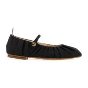 Thom Browne Svarta tygballerinor Black, Dam