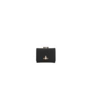 Vivienne Westwood Tri-fold Plånbok med Orb Detalj Black, Dam