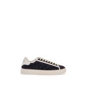 Versace Barocco Jacquard Bomull Sneakers Black, Dam