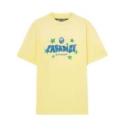 Palm Angels Gul Crew Neck T-shirts och Polos Yellow, Herr