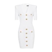 Balmain Vita Eleganta Klänningar White, Dam