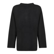 Loulou Studio Svart stickat plagg för kvinnor Aw24 Black, Dam