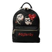 Dolce & Gabbana Pre-owned Pre-owned Tyg ryggsckar Black, Dam