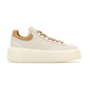 Hogan Vita Läder Randiga Plattformsneakers White, Dam