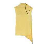 Stella McCartney Siden Gul Topp Yellow, Dam