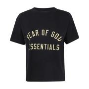 Fear Of God Svart Tri-Blend Crewneck Tee Black, Dam