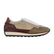 Hogan Beige, Brun och Bordeaux Läder Sneakers Brown, Dam