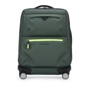 Piquadro Slim Cabin Resväska med 4 Hjul Green, Unisex