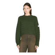 MM6 Maison Margiela Klippt Crewneck-tröja Green, Dam