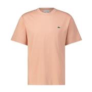 Lacoste Logo T-shirt, mångsidigt och tidlöst design Orange, Herr