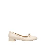 MM6 Maison Margiela Läder Anatomiska Ballerinaskor Beige, Dam