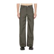 Courrèges Twill Baggy Pants Gray, Herr