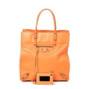 Balenciaga Vintage Pre-owned Laeder balenciaga-vskor Orange, Dam