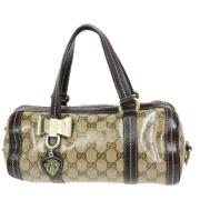 Gucci Vintage Pre-owned Canvas axelremsvskor Beige, Dam