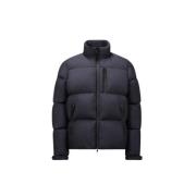 Moncler Navy Short Down Jacket Airsoft Blue, Herr