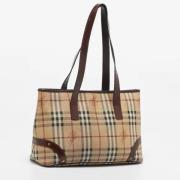 Burberry Vintage Pre-owned Canvas totevskor Beige, Dam