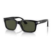 Persol Stiliga solglasögon Acetat Kristall Design Black, Herr