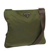 Prada Vintage Pre-owned Nylon prada-vskor Green, Dam