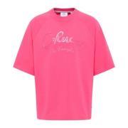 Carlo Colucci Premium Familj Oversize T-shirt Pink, Herr