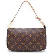 Louis Vuitton Vintage Pre-owned Canvas handvskor Brown, Dam