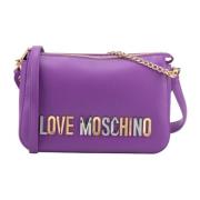 Love Moschino Stiliga Crossbody-väskor för Dagligt Bruk Purple, Dam