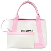 Balenciaga Vintage Pre-owned Laeder handvskor Beige, Dam