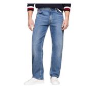 Tommy Hilfiger Klassiska Straight Fit Denim Jeans Blue, Herr