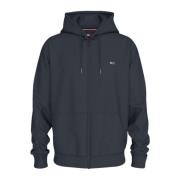 Tommy Jeans Dragkedja Hoodie Blue, Herr