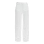 Versace Medusa '95 Straight Leg Jeans White, Dam