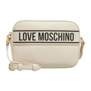 Love Moschino Stiliga Crossbody-väskor för Dagligt Bruk White, Dam