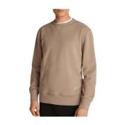 Calvin Klein Minimalistisk Crew Neck Sweatshirt Beige, Herr