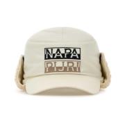 Napapijri Ivory Nylon Baseball Cap Beige, Herr