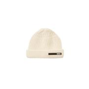 Oamc Stickad Beanie Mössa Naturligt Vit Beige, Unisex