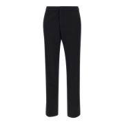 Fabiana Filippi Svarta Crepebyxor, Slim Fit, Italien Black, Dam