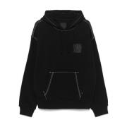 Givenchy Svart Hooded Sweatshirt med 4G-motiv Black, Herr