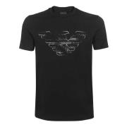 Emporio Armani Bomull T-shirt 3L1Tfm 1Jpzz - 09E7 Black, Herr