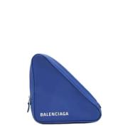 Balenciaga Vintage Pre-owned Laeder kuvertvskor Blue, Dam