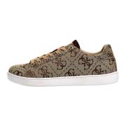 Guess Sneakers med Logo Tryck i Urban Stil Beige, Dam