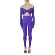 Andamane Lila Stiliga Byxor Purple, Dam