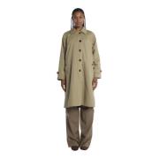 Fortela Grön Vändbar Trenchcoat Green, Dam