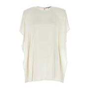 Stella McCartney Elegant Vit Satin Miniklänning White, Dam