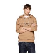 Tommy Hilfiger Huvtröja Sweatshirt Brown, Herr