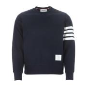 Thom Browne Stilig Navy Blue Bomullsweatshirt Blue, Herr