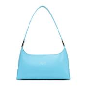 Lancaster Blå Atoll Läder Crossbody Väska Blue, Dam