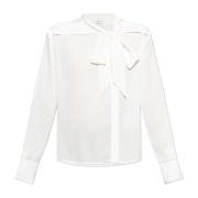 Alexander McQueen Sidenskjorta White, Dam