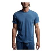 James Perse Pigment Polo Shirt Blue, Herr