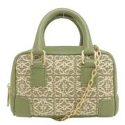 Loewe Pre-owned Pre-owned Canvas handvskor Green, Dam